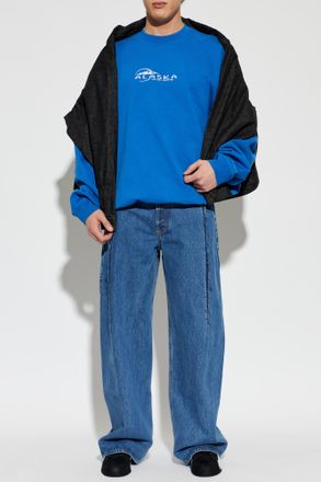 VETEMENTS Sweatshirt With A Crew Neck, Mens, Blue