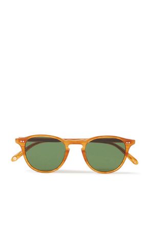 Garrett Leight Hampton Round-Frame Acetate Sunglasses