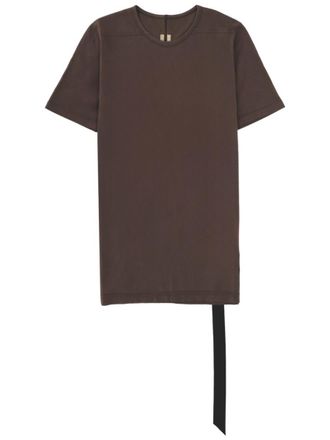 Rick Owens Brown Solid Round Neck T-Shirt