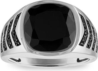 Esquire Onyx & Black Spinel Ring at Nordstrom Rack, Size 10