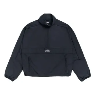 St&uuml;ssy Lightweight Pullover Jacket Black 115905-BLAC