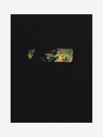 Off-white Logo-Print Cotton Sweatshirt - Black