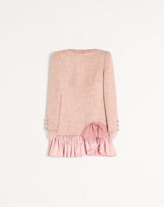 Valentino Floral Matelass&eacute; Short Dress Wo