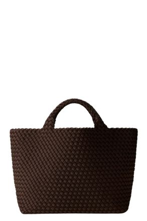 Naghedi Chocolate St Barths Medium Woven Neoprene Tote Bag