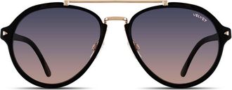 Velvet Eyewear Jesse Sunglass in Black at Nordstrom