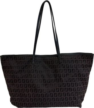 Fendi Brown Zucchino Tote Bag (Pre-Owned)