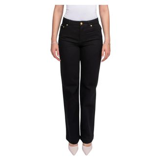 Dolce & Gabbana Straight Trousers, female, Black, M, Denim 5-Pocket Trousers