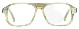 Moncler ML5198 Rectangular Acetate Eyeglasses - Beige