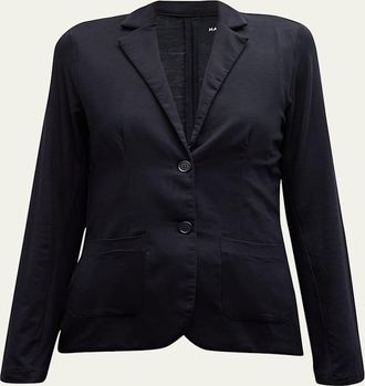 Majestic Filatures Soft Touch Two-Button Blazer