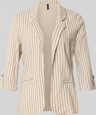 Vero Moda Loose Fit Kurzblazer aus Viskose-Leinen-Mix Modell JESMILO in Beige, Gr&ouml;&szlig;e XL