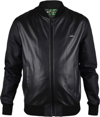 Philipp Plein Bomberjack - Heren - Bomber jackets - Zwart - L - Leer - Jassen
