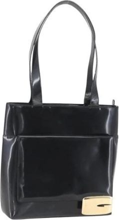 Gucci Pre-owned Tote Bags, female, Black, Size: ONE SIZE Pre-owned Coated Canvas Tote Bag