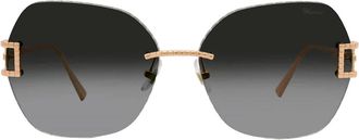 Chopard Grey Butterfly Ladies Sunglasses SCHG31M 08FC 64