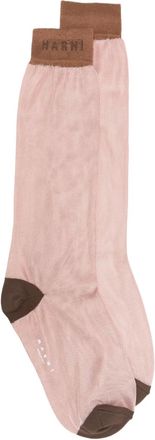 Marni Calzini con logo - Rosa