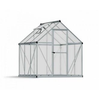 Palram Greenhouse Mythos 6X6 - Polycarbonate - L186 x W185 x H208 - Silver