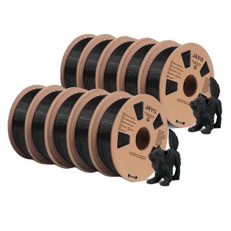 OEM Filamento Para Impresora 3d, Ecol&oacute;gico, De Alta Resistencia, Pla Negro, 10 Rollos