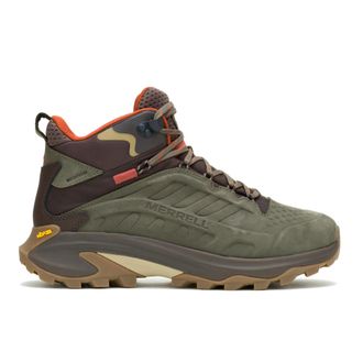 Merrell Moab Speed 2 Leather Mid Waterproof in Green