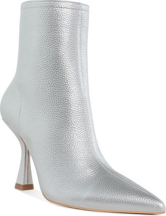 Rag & Co. Tentia Pointed Toe Bootie in Silver at Nordstrom Rack, Size 10