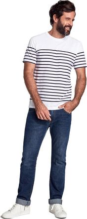 Armor Lux Armor Lux Mens Marini&egrave;re etel H&eacute;ritage Homme T-Shirt Not Applicable, White (400 Blanc/Navire 400), X-Large