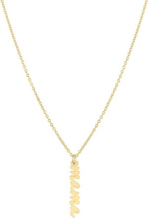 Set & Stones Mama Charm Necklace in Gold at Nordstrom, Size 18