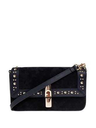 Furla Iride S Rectangular Suede Shoulder Bag