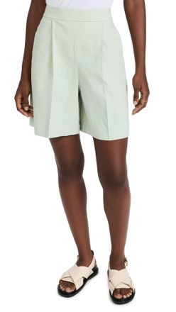 Theory Womens PLT Pull on Sh.eco C Shorts, Mint, M