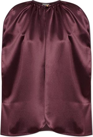 By Malene Birger Dallias Poncho - Dames - Ponchos - Paars - L/Xl - Polyester - Jassen