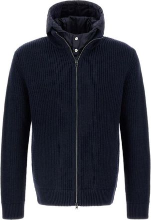 Herno Blauwe Sweaters voor Mannen - Heren - Vesten - Blauw - L - Truien & Vesten