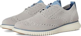 Cole Haan 2.Zerogrand Stitchlite Oxfords Mens Shoes Harbor Mist/Faded Denim/Ivory : 7.5 D - Medium, Textile