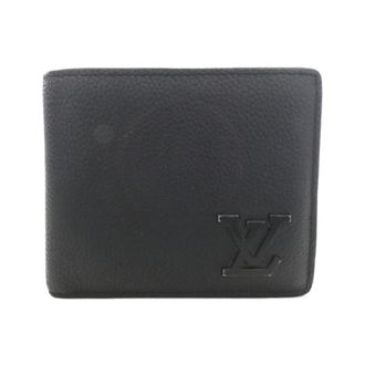 Louis Vuitton Black Leather Wallet (Bi-Fold) (Pre-Owned)