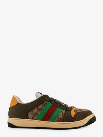 Gucci Sneakers low-top Screener in pelle e tessuto GG Supreme - GUCCI - gender_Man