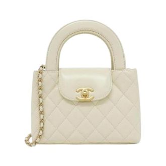 Chanel Pre-owned Vintage Handbag - Dames - Pre-owned - Wit - Maat: ONE Size Leer