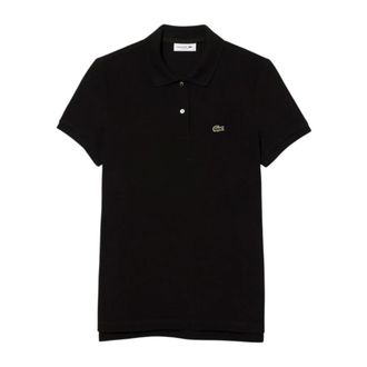 Lacoste Polo Shirts, female, Black, Size: 4XL Regular Fit Supple Petit Piqu&eacute; Polo