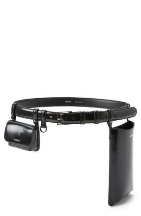 Coperni Leather Case Belt Bag in Black at Nordstrom