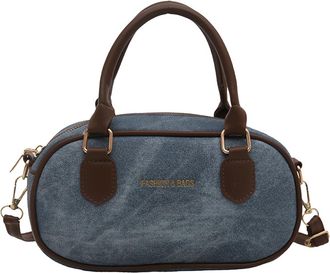 Generic Trendy Retro Shoulder Bags Versatile Crossbody Bag for Women Shopping (Blue)