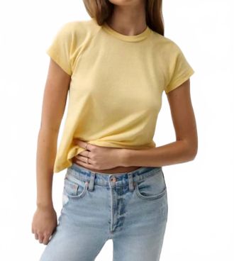 Pistola Denim Ryn Baby Short Sleeve Tee In Light Tumeric