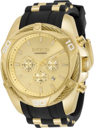Invicta Bolt Chronograph Quartz Gold Dial Mens Watch 34142