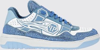 Philipp Plein Sneakers in pelle e gomma con strass