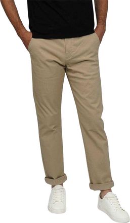 Howick Chino-broek voor heren, reguliere pasvorm (Steen)