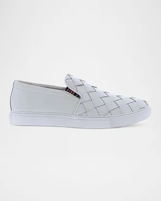 Robert Graham Men & apos;s Erosion Woven Leather Low-Top Sneakers