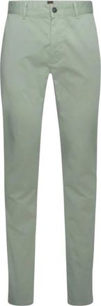 HUGO BOSS Chino Slim - Heren - Chinos - Groen - W33 L32 - Katoen - Broeken