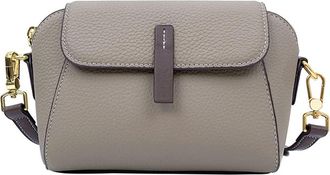 Generic Small Crossbody Bag for Women Genuine Leather Purse Handbags Fashion Casual Shoulder Bags with Side Pockets (Gray)