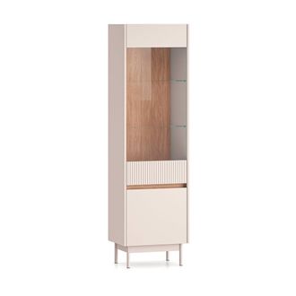 Petits Meubles Aparador vitrina 2 puertas paneles mdf cachemira y madera