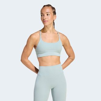 adidas Sport-BH ADIDAS PERFORMANCE ALL ME RIB LS, Damen, Gr. XXL, N-Gr, wonder sage, Obermaterial: 86% Polyester, 14% Elasthan, BHs Sport-BH
