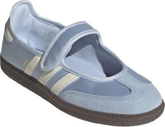 adidas Samba Jane Sneaker in Crystal Sky/Cream White/Gum5 at Nordstrom, Size 10.5