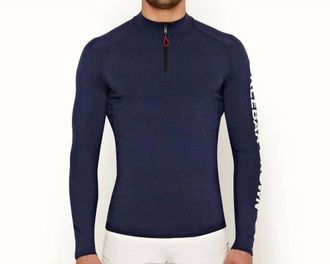 Orlebar Brown Bray Adventure Half Zip Rash Guard In Navy