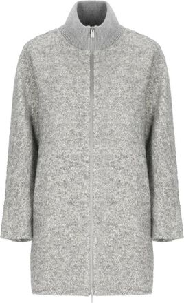 PESERICO Jas met pailletten en hoge hals - Dames - Zomerjassen - Grijs - L - Pailletten - Jassen