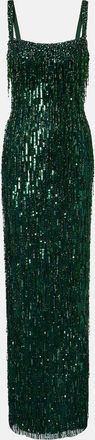 Jenny Packham Vestido de fiesta Fleur con lentejuelas