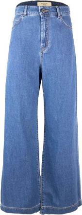 Max Mara Jeans, Dames, Blauw, S, Katoen, Blauwe Jeans 100% Katoen Samenstelling