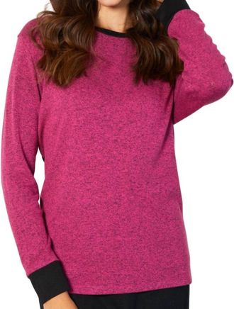 French Kyss Scoop Neck Top In Rose